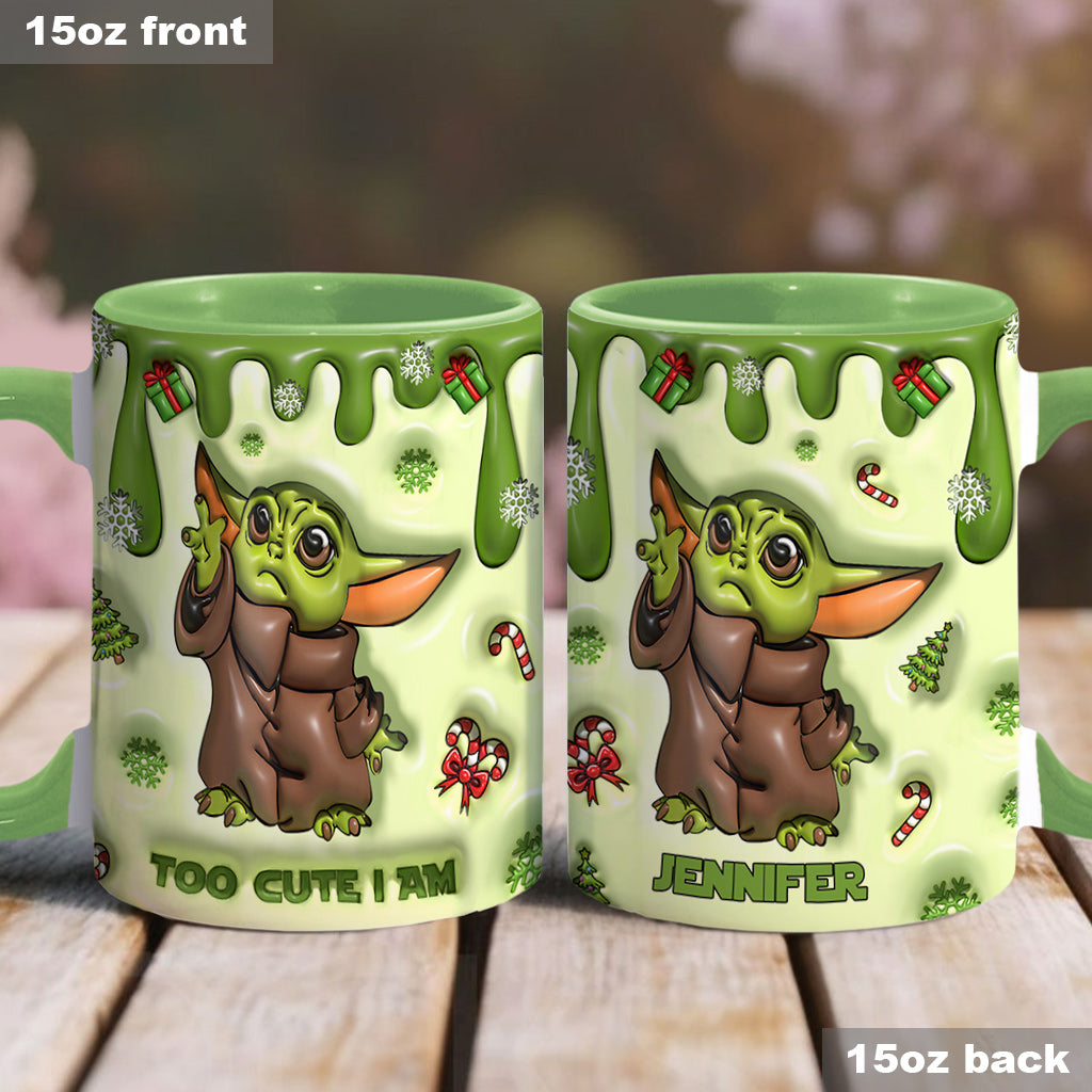 The Child Too Cute I Am - Personalized The Force Accent Mug