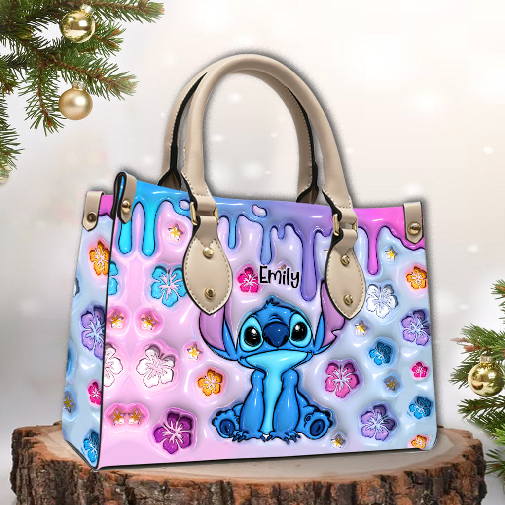 Ohana Means Family - Personalized Ohana Leather Handbag