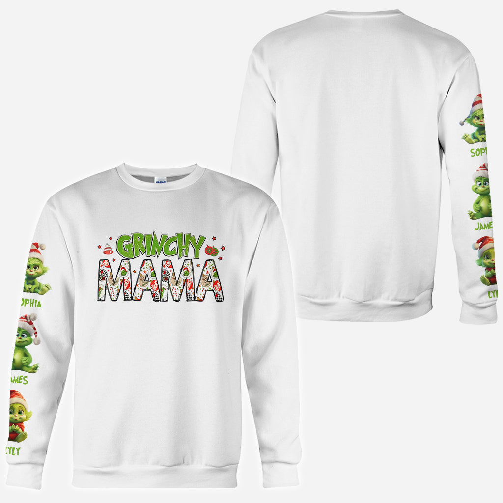 Grinch Mama - Personalized Stole Christmas All Over Shirt