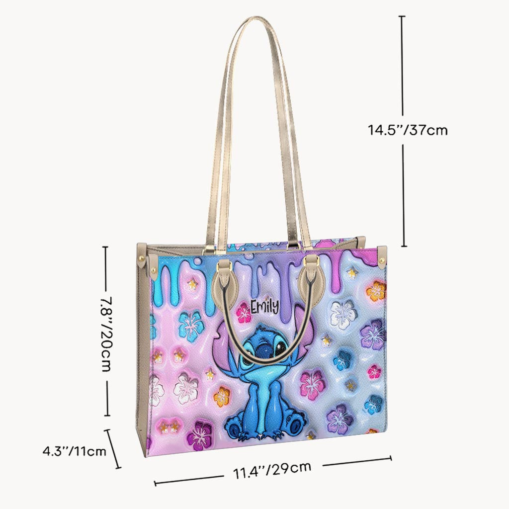 Ohana Means Family - Personalized Ohana Leather Handbag