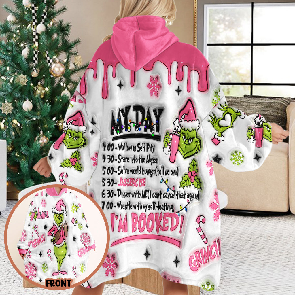 I'm Booked - Personalized Stole Christmas Blanket Hoodie