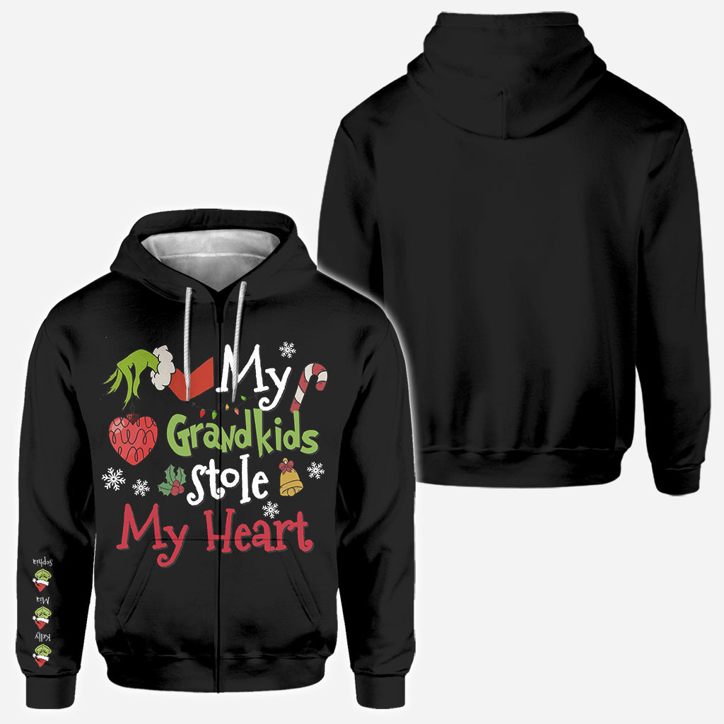 My Grandkids Stole My Heart - Stole Christmas All Over Shirt