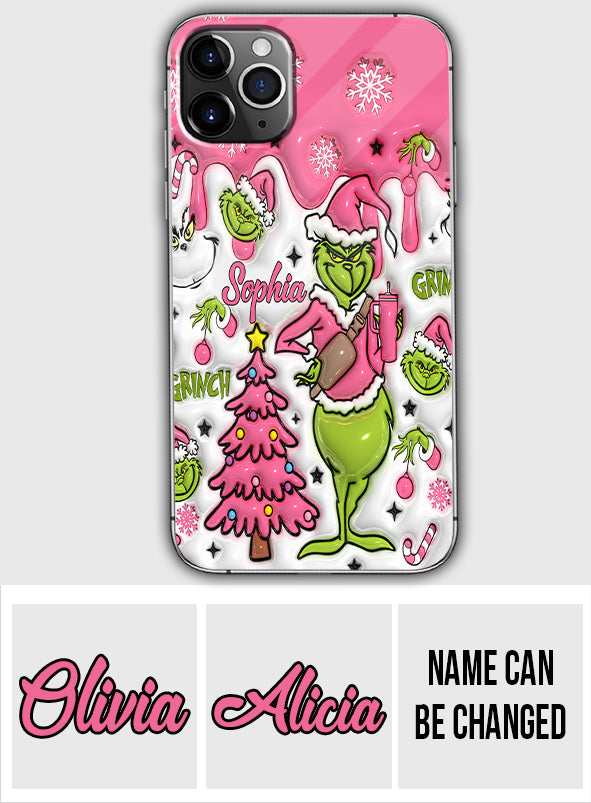 Merry Grinchmas - Personalized Stole Christmas Phone Case