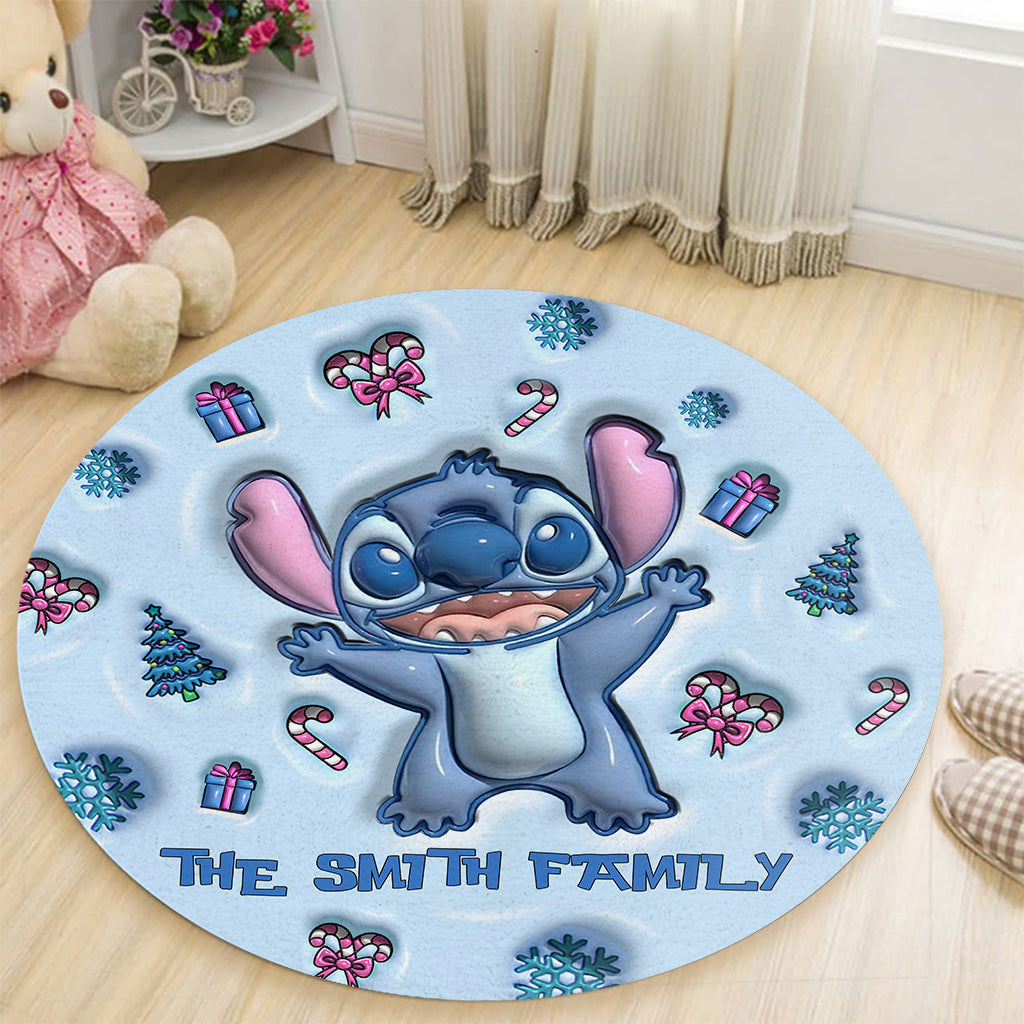 Ohana - Personalized Ohana Round Rug