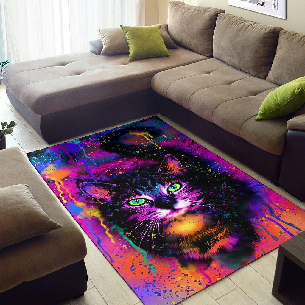 Colorful Cat Cat Rug 0622