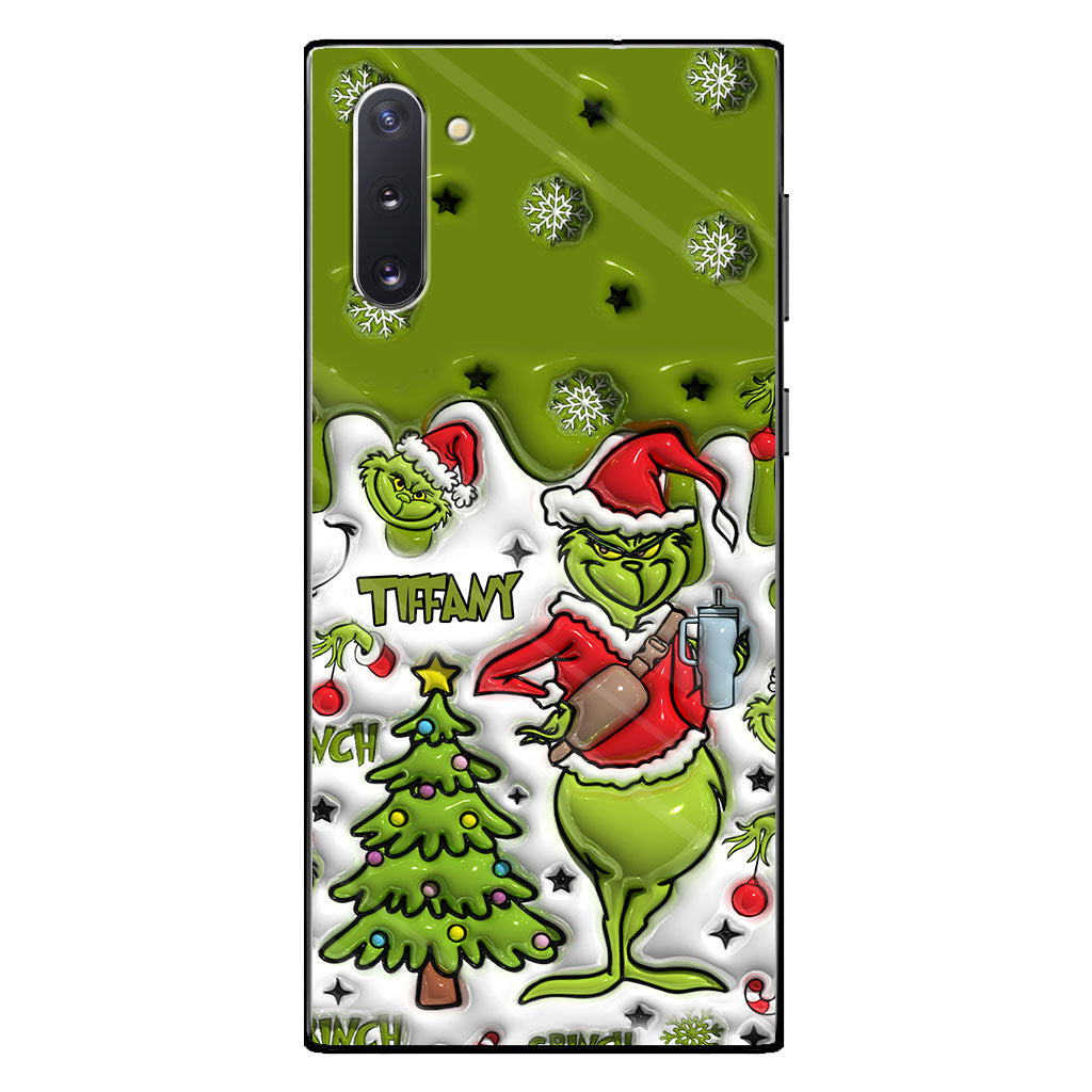 Merry Grinchmas - Personalized Stole Christmas Phone Case