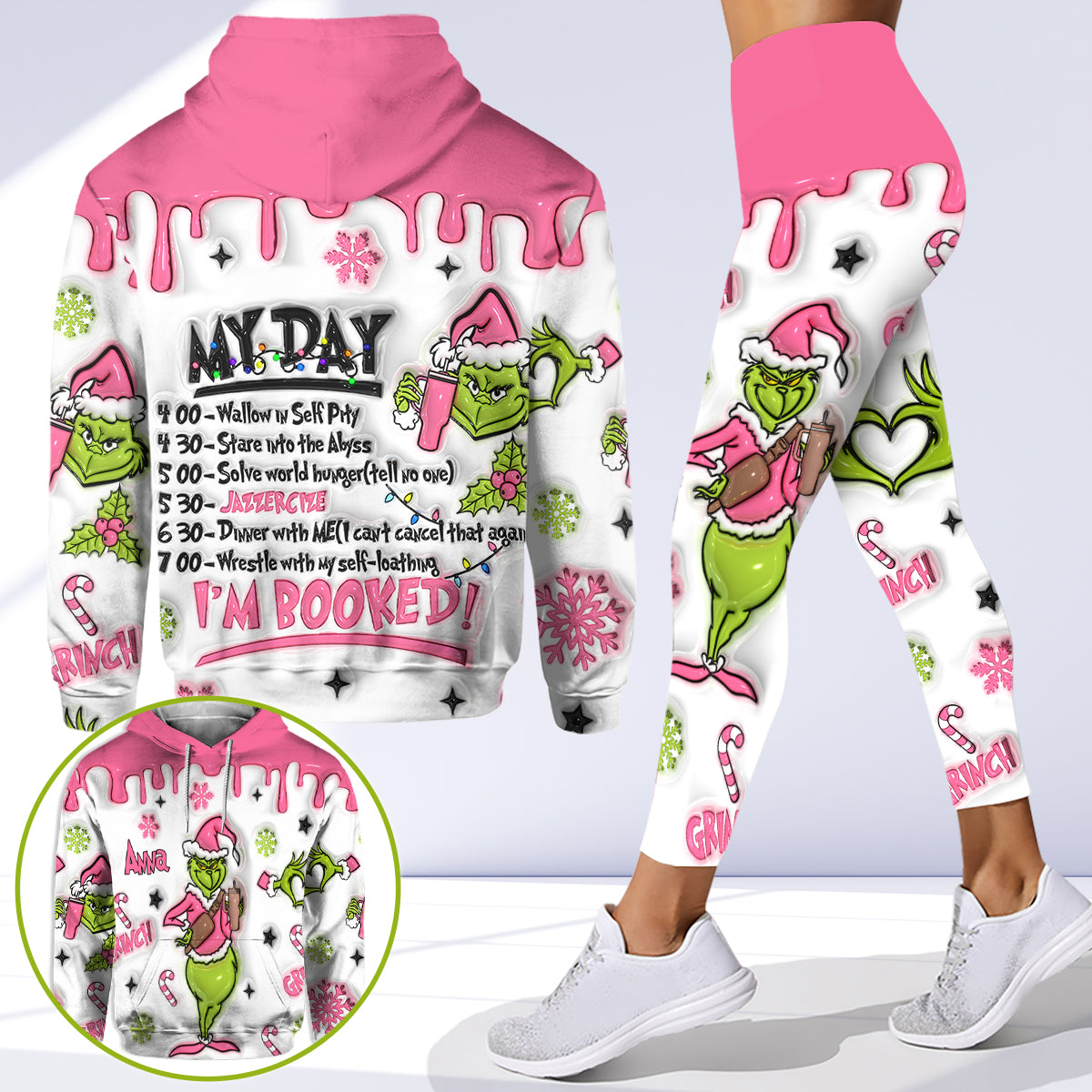 I'm Booked - Personalized Stole Christmas Hoodie and Leggings