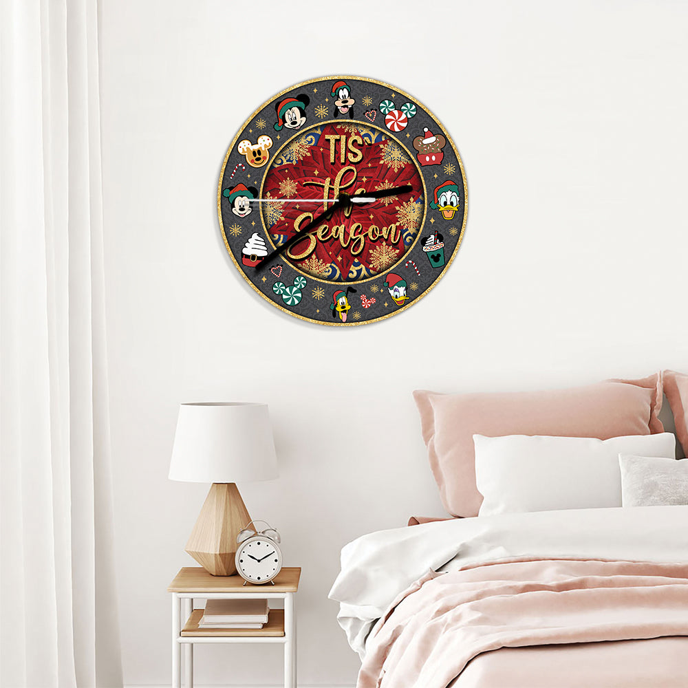 Tis' The Season - Mouse Wall Clock