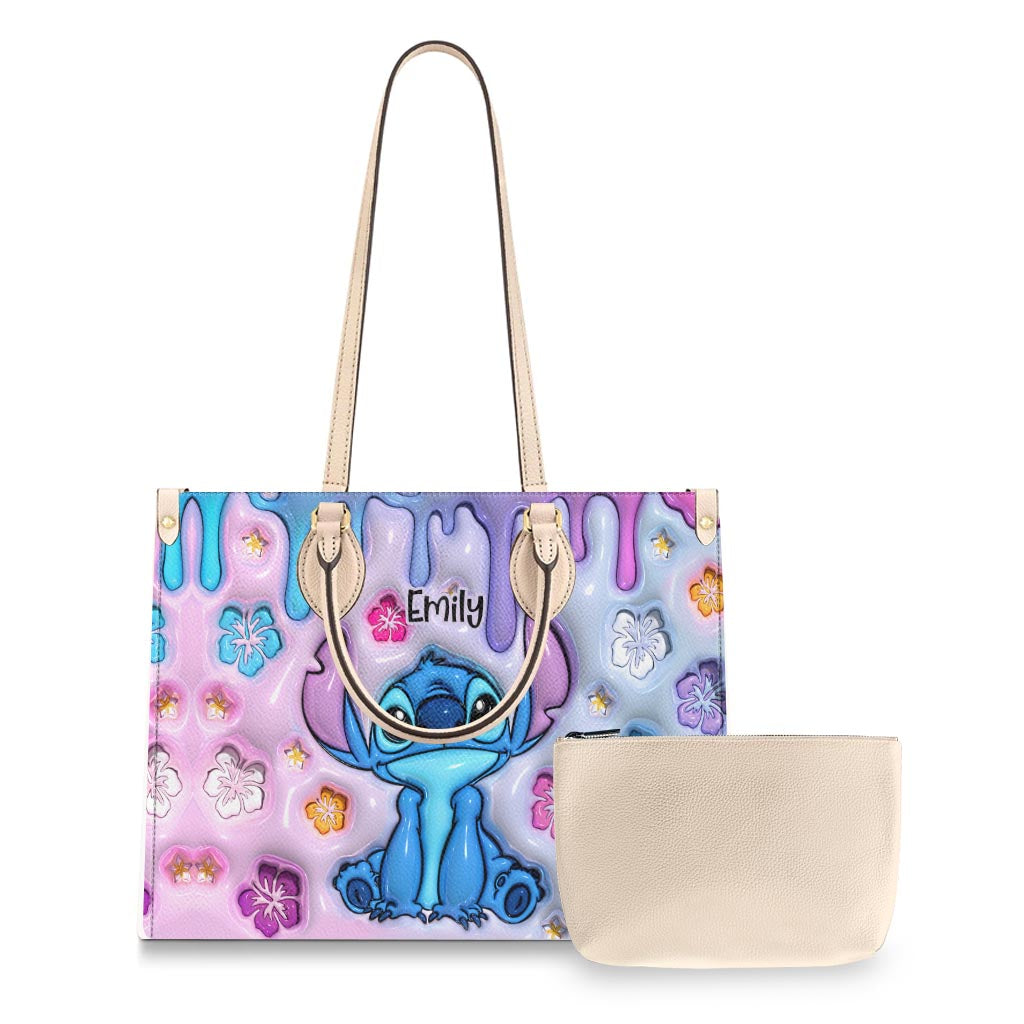 Ohana Means Family - Personalized Ohana Leather Handbag