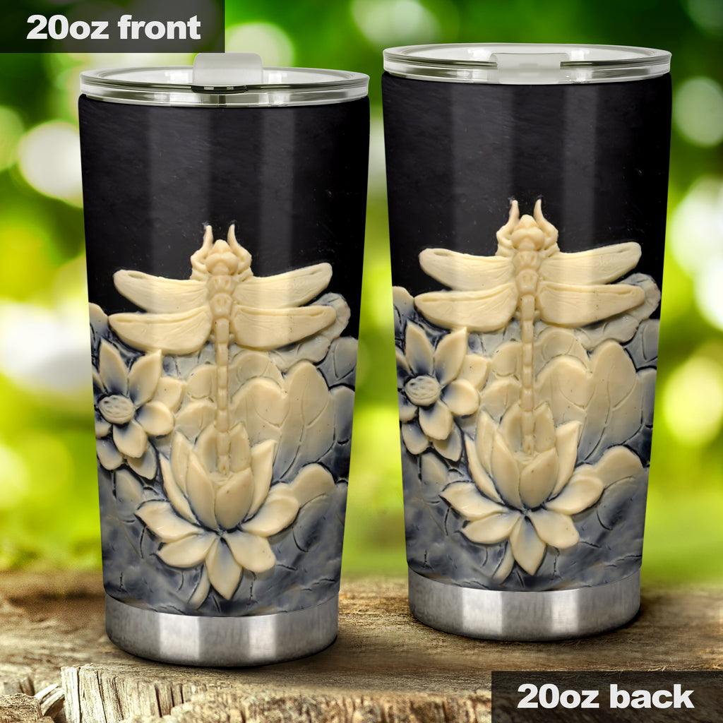 Dragonfly Silicon Mold Print Dragonfly Tumbler 0622
