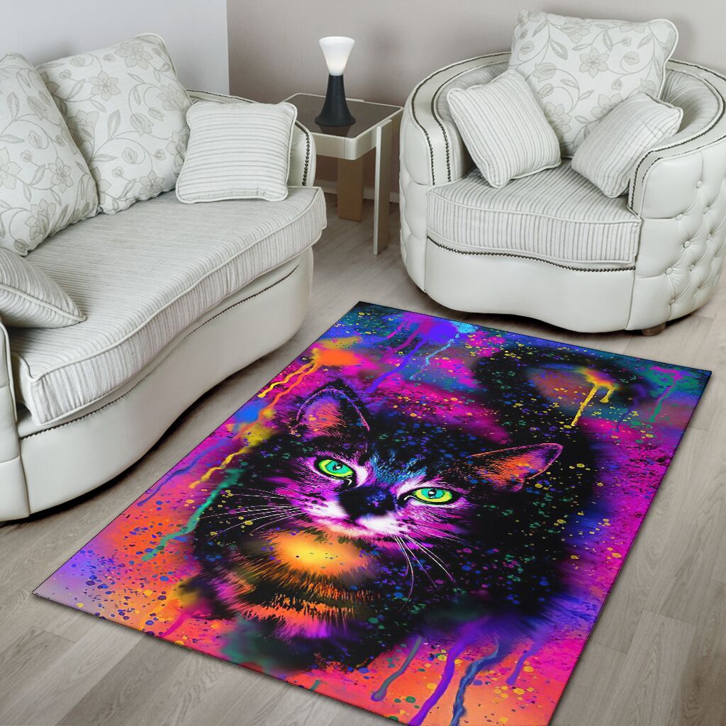 Colorful Cat Cat Rug 0622