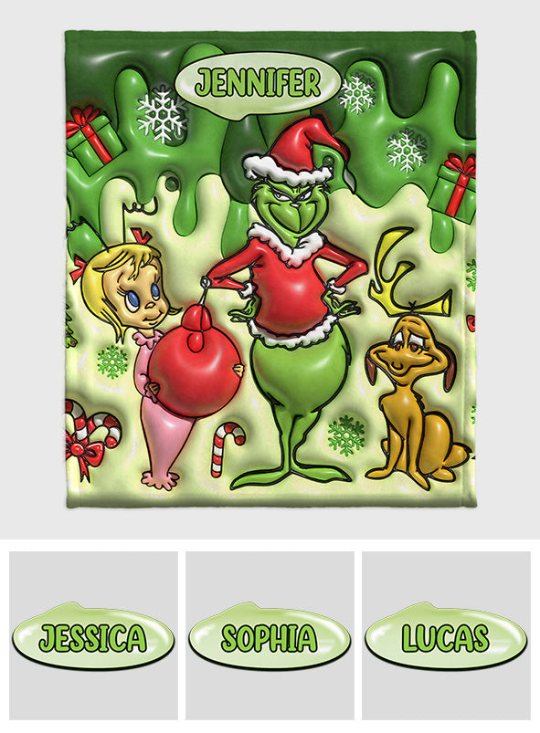 Merry Christmas - Personalized Stole Christmas Blanket