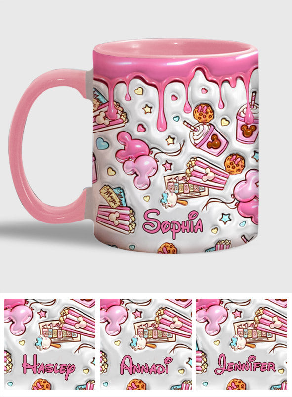 Magical Pink Mouse Ears - Personalized Mouse Accent Mug