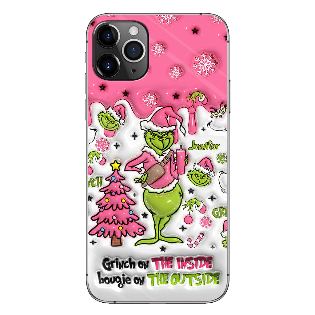 Grinch On The Inside - Personalized Stole Christmas Phone Case