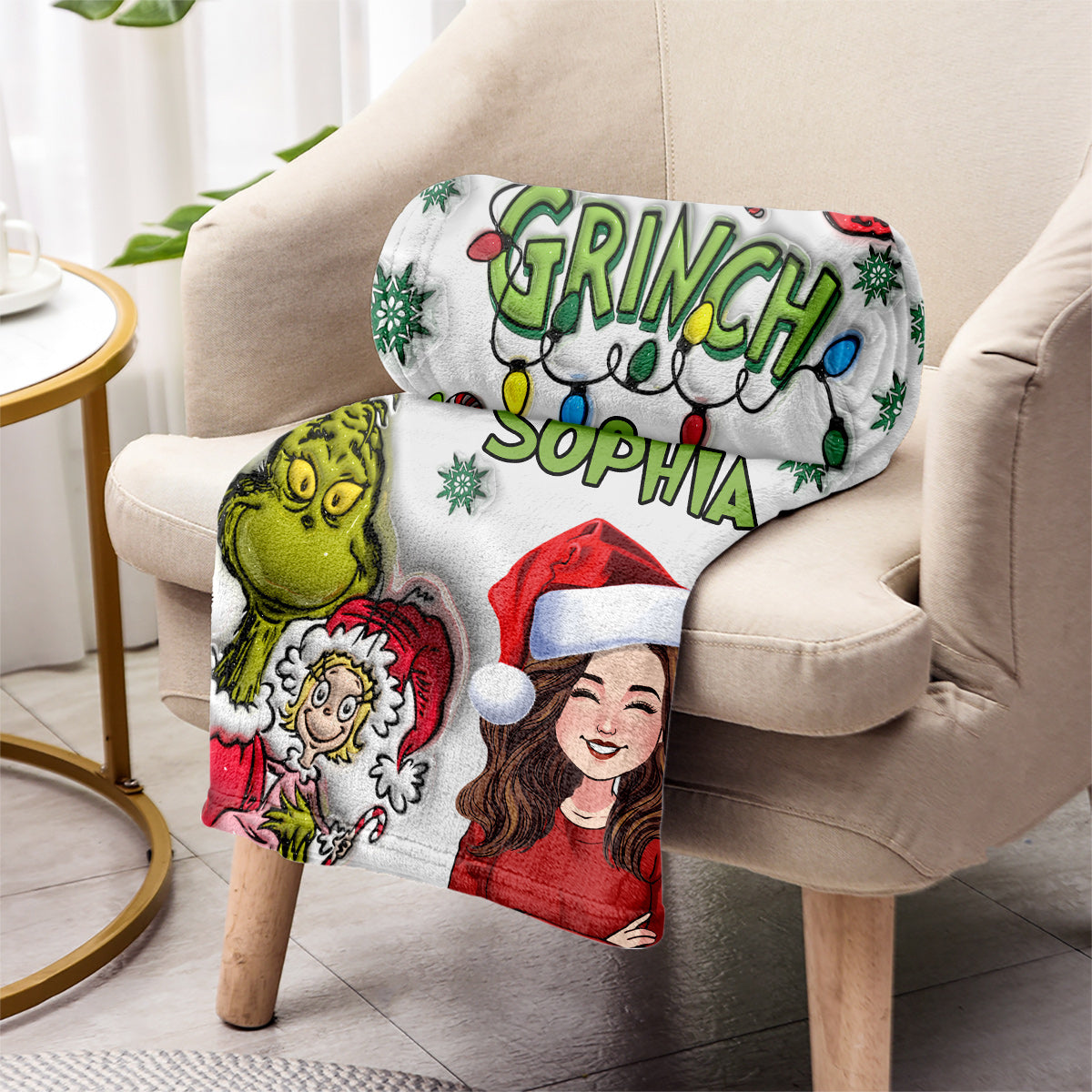 Merry Christmas - Personalized Stole Christmas Blanket