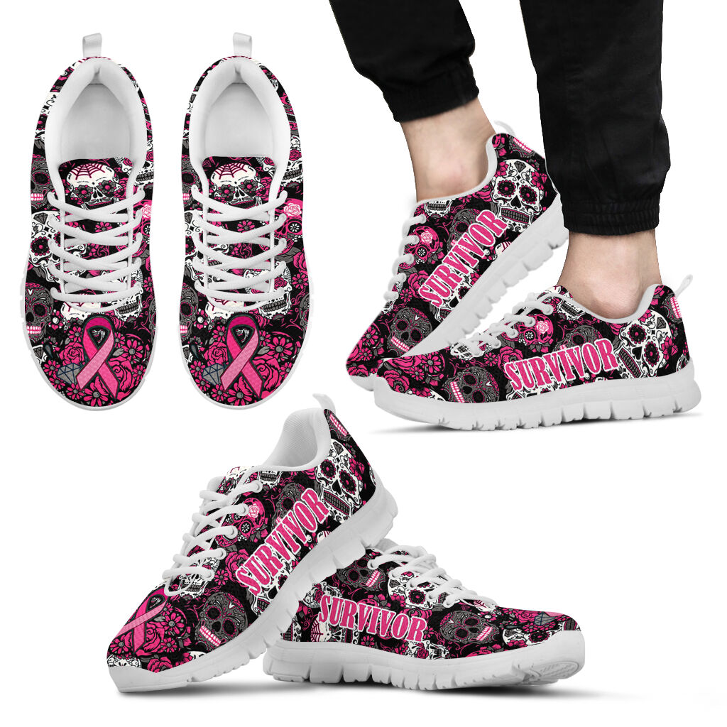 Breast Cancer Survivor Breast Cancer Awareness Sneakers 0622