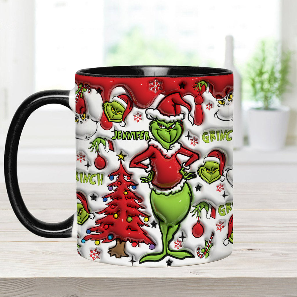 Red Christmas - Personalized Stole Christmas Accent Mug