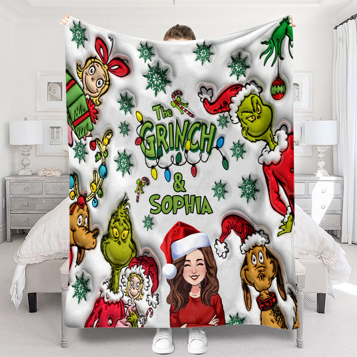 Merry Christmas - Personalized Stole Christmas Blanket