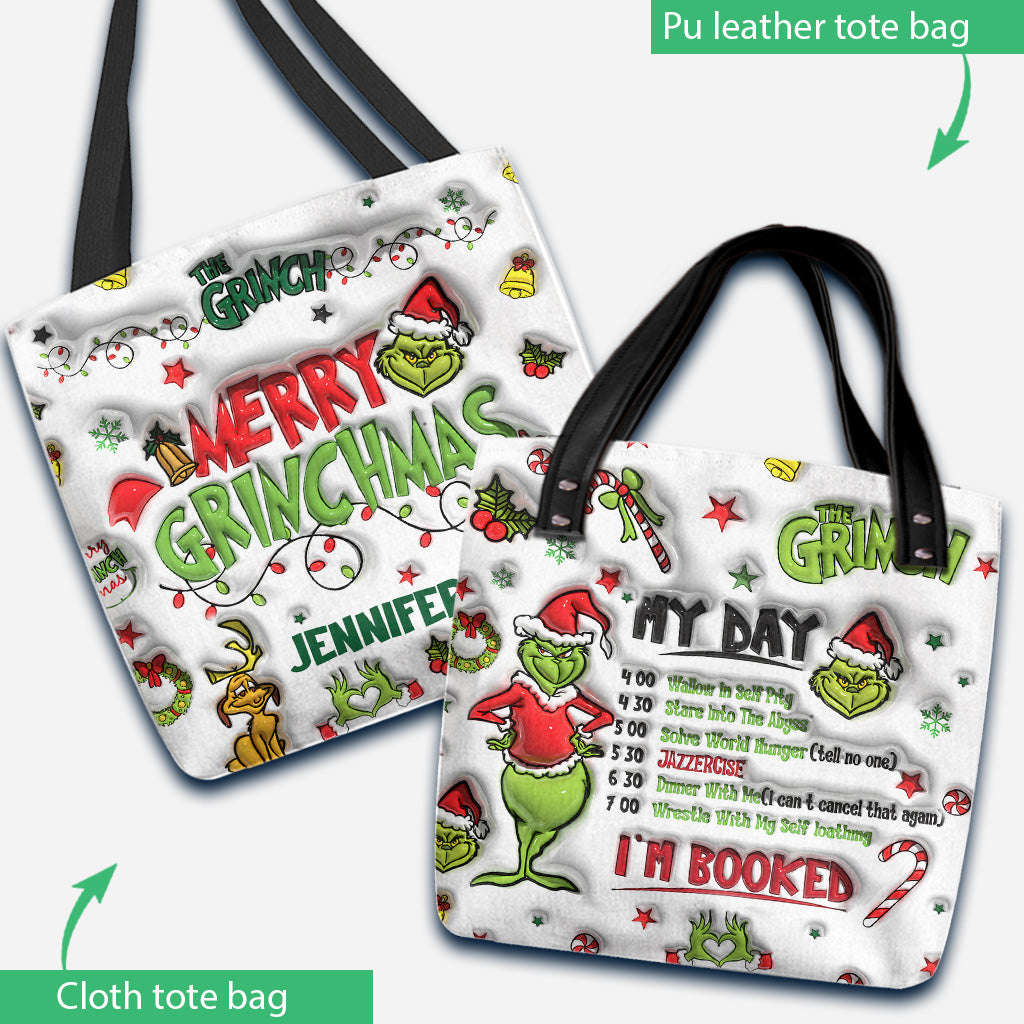 I'm Booked - Personalized Stole Christmas Tote Bag