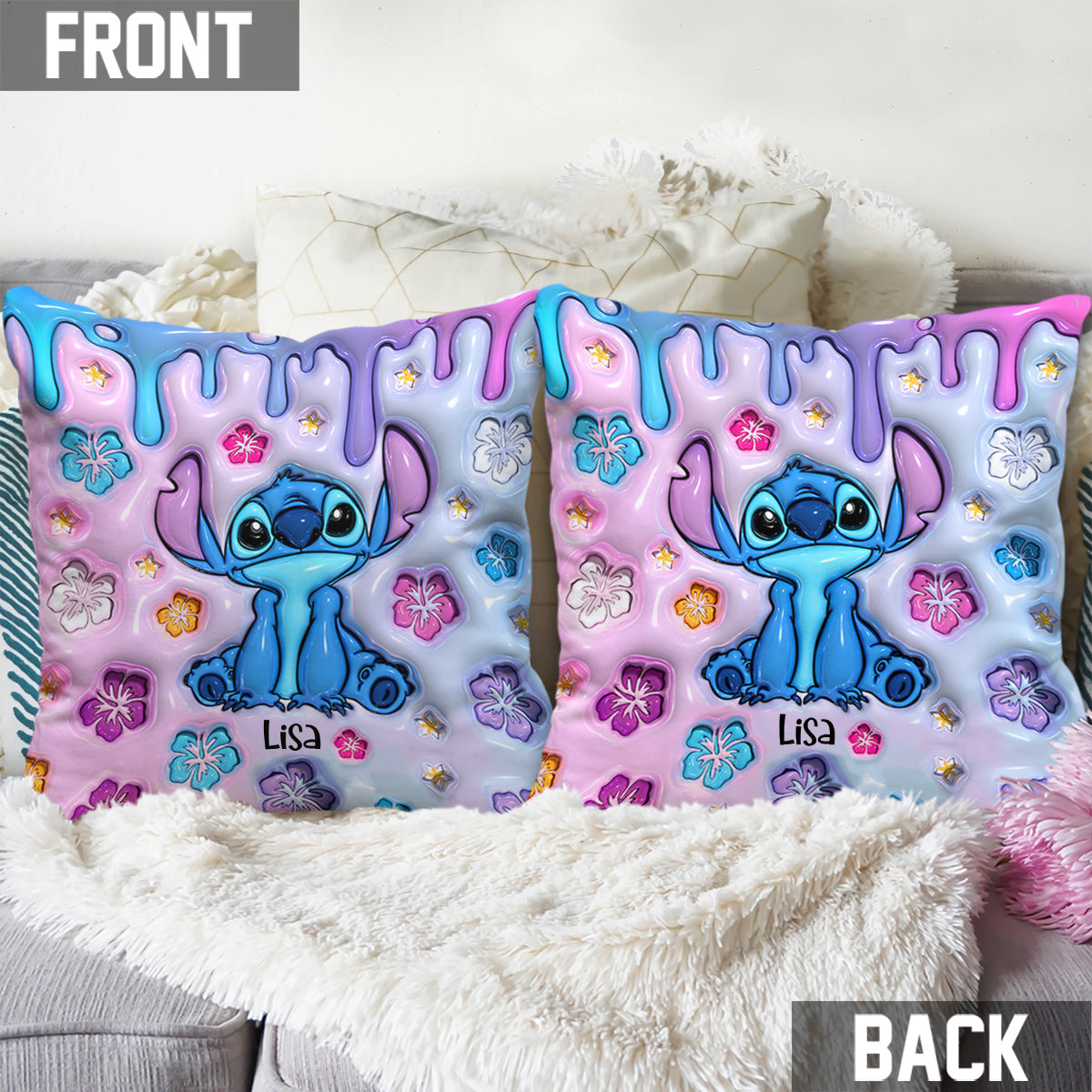 Ohana Means Family - Personalized Ohana Throw Pillow