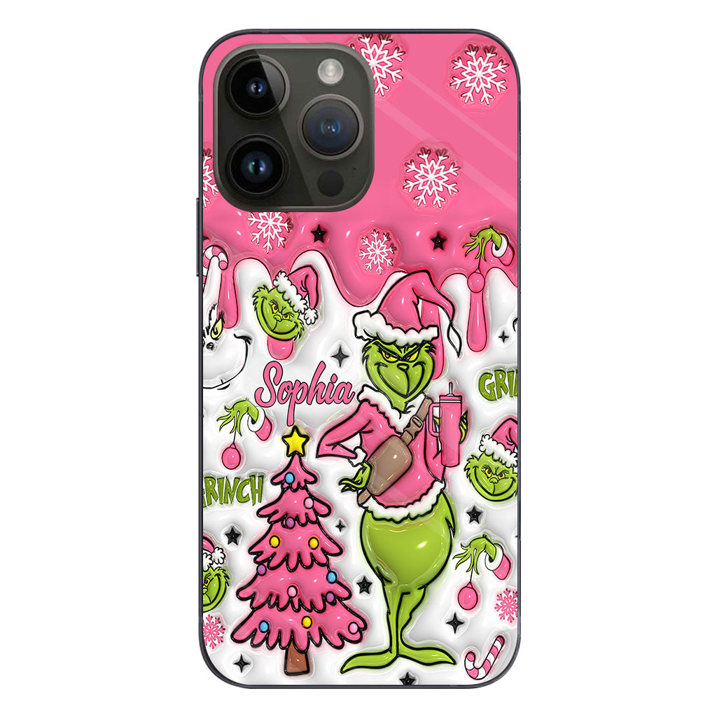 Merry Grinchmas - Personalized Stole Christmas Phone Case