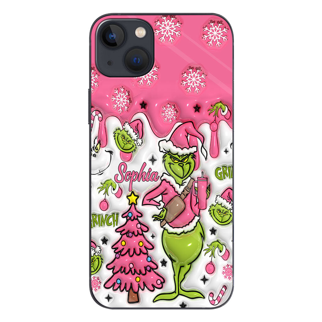 Merry Grinchmas - Personalized Stole Christmas Phone Case