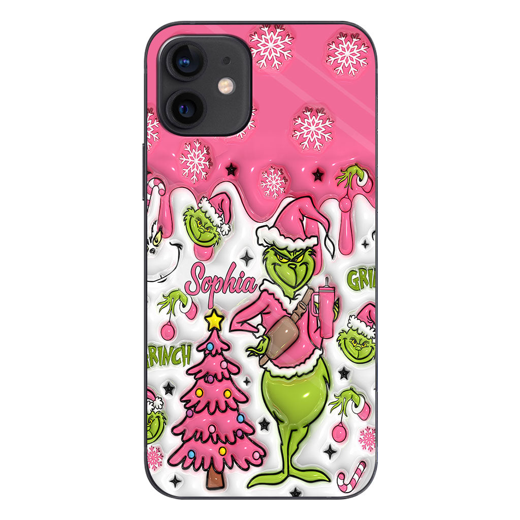 Merry Grinchmas - Personalized Stole Christmas Phone Case