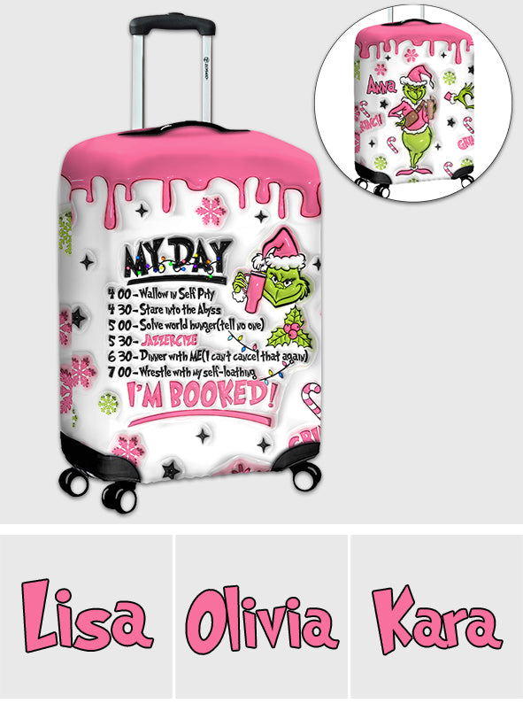 I'm Booked - Personalized Stole Christmas Luggage Cover