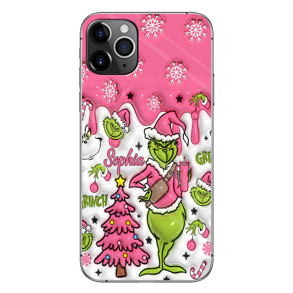 Merry Grinchmas - Personalized Stole Christmas Phone Case