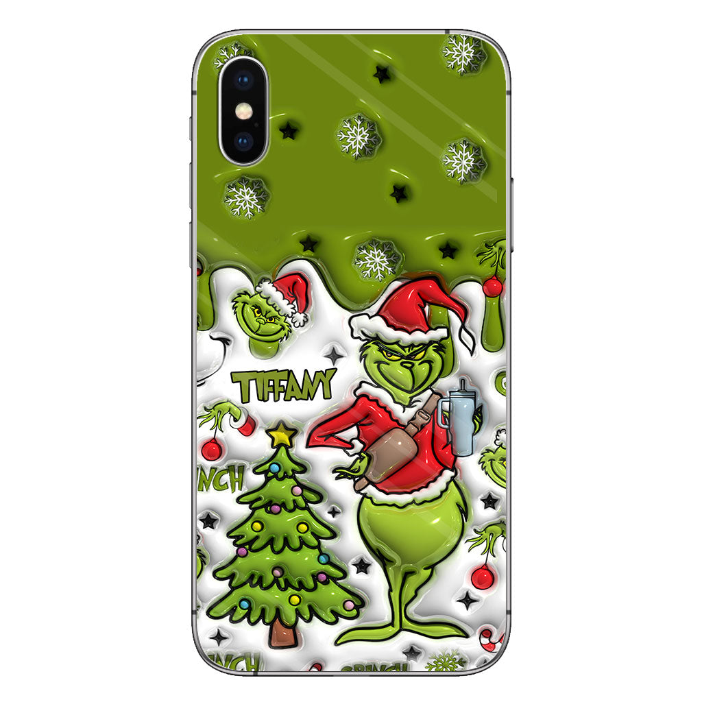 Merry Grinchmas - Personalized Stole Christmas Phone Case