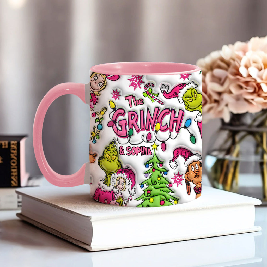 Merry Christmas - Personalized Stole Christmas Accent Mug