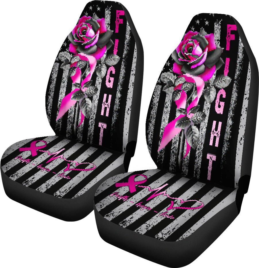 Fight Covers Breast Cancer Awareness Seat Covers 0622