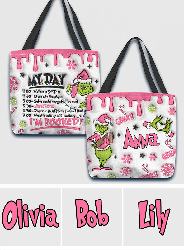 I'm Booked - Personalized Stole Christmas Tote Bag