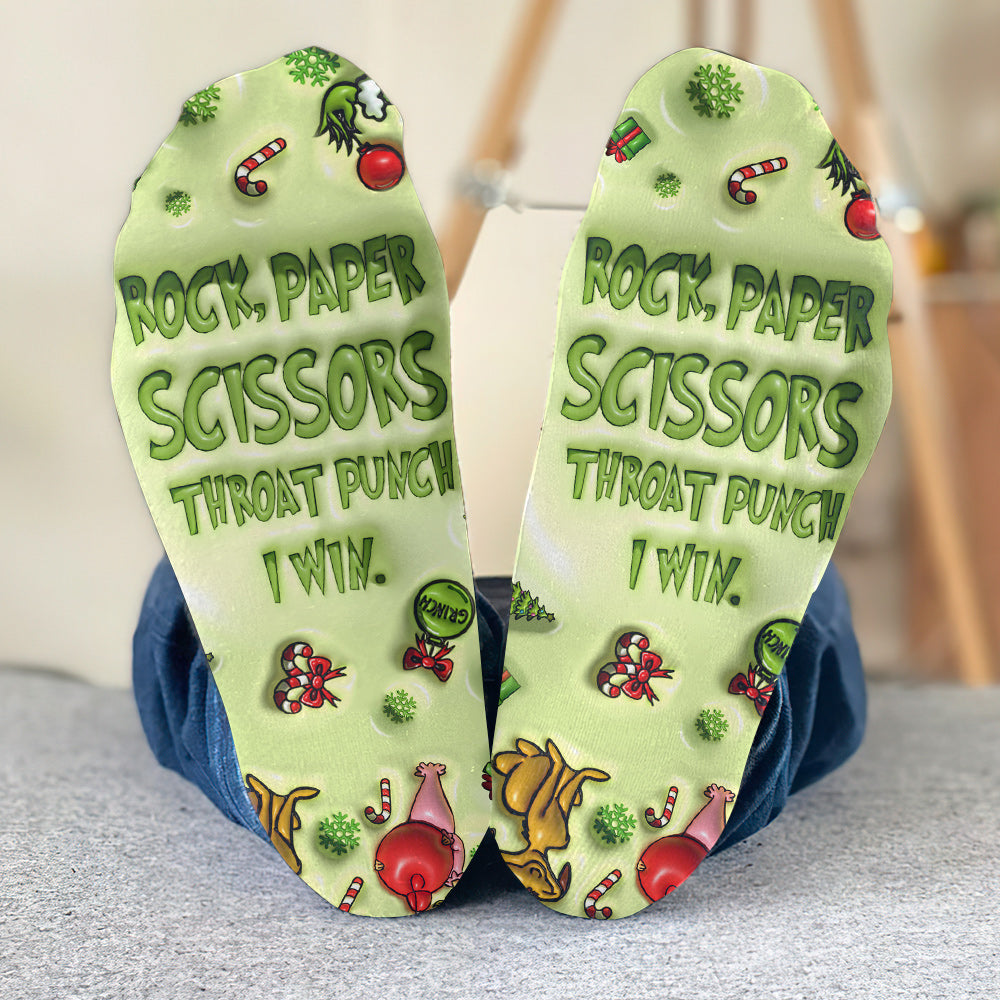 Rock Paper Scissors - Personalized Nightmare Socks