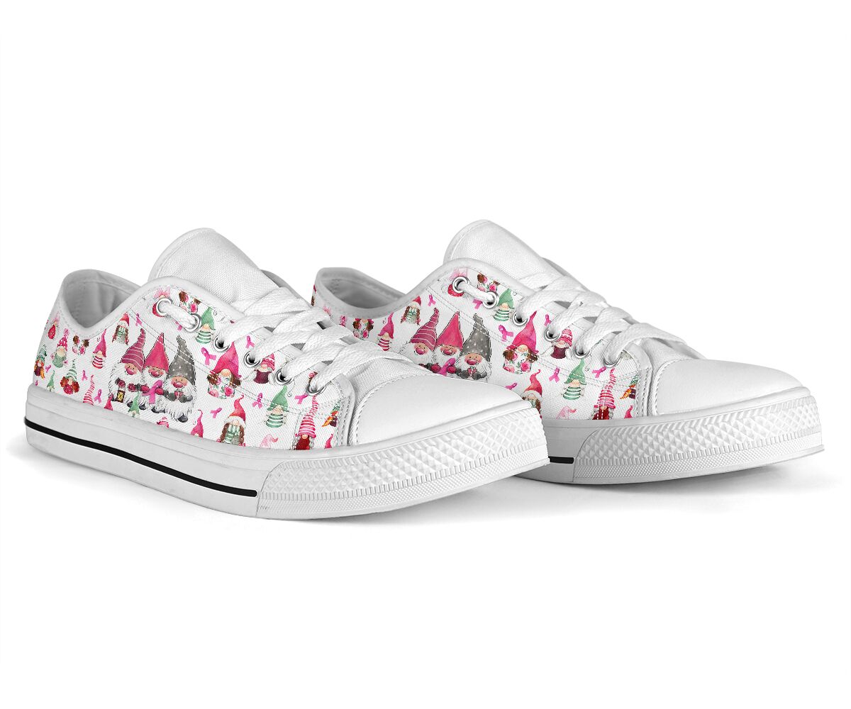 All I Want For Christmas Is A Cure Breast Cancer Awareness Low Top Shoes 0622