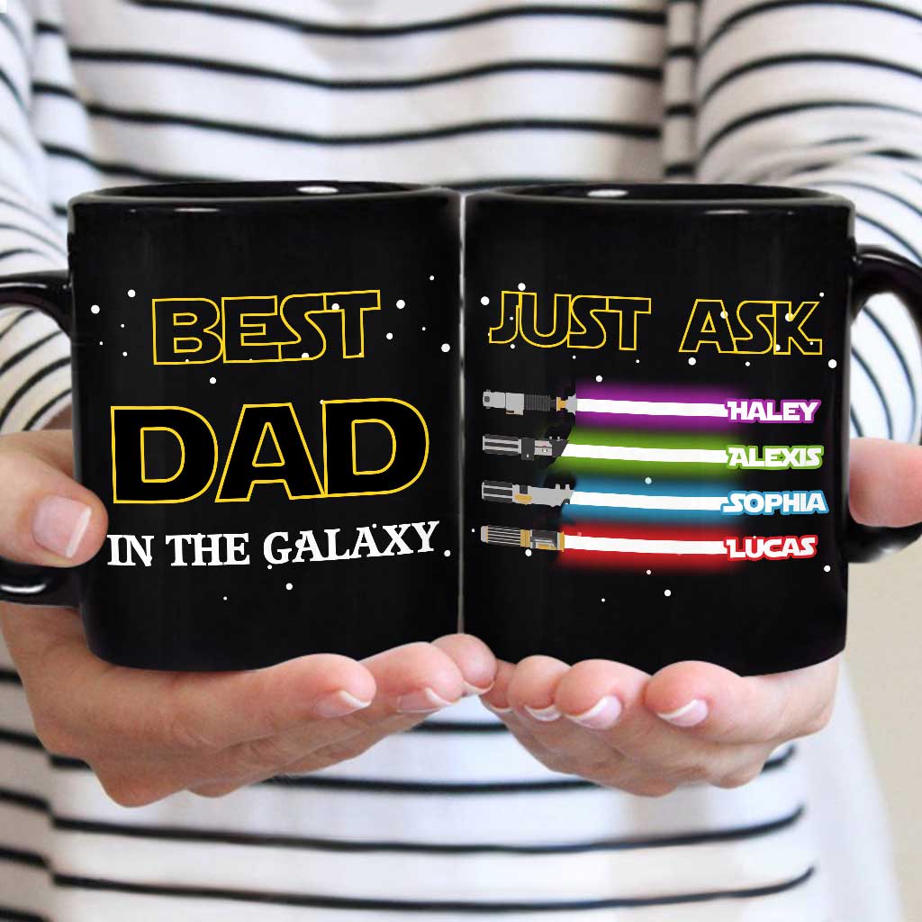 Best Dad In The Galaxy - Personalized Father's Day Mug