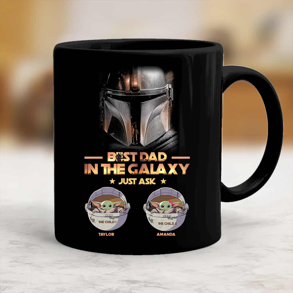 1 Dad In The Galaxy - Personalized Father's Day The Force Mug