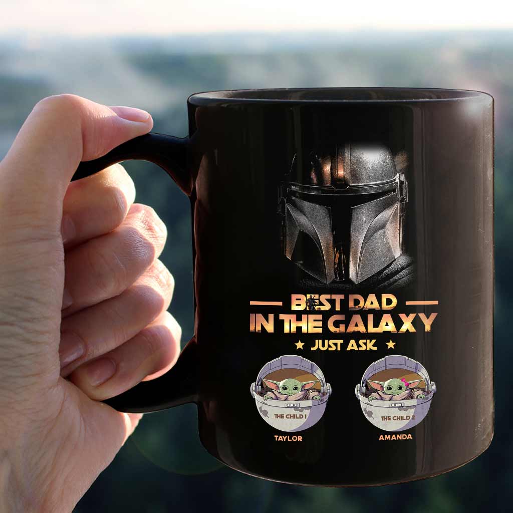 1 Dad In The Galaxy - Personalized Father's Day The Force Mug