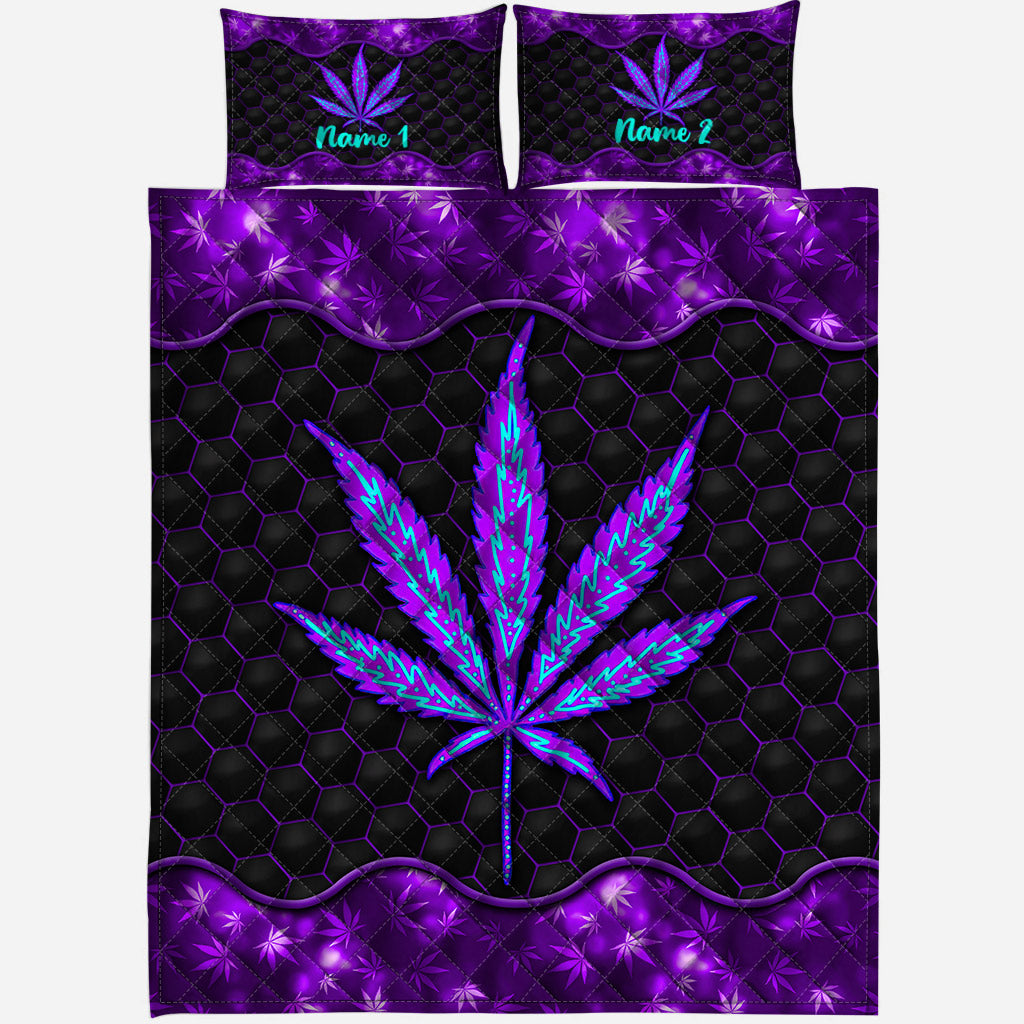 It's 420 Somewhere - Personalized Weed Quilt Set