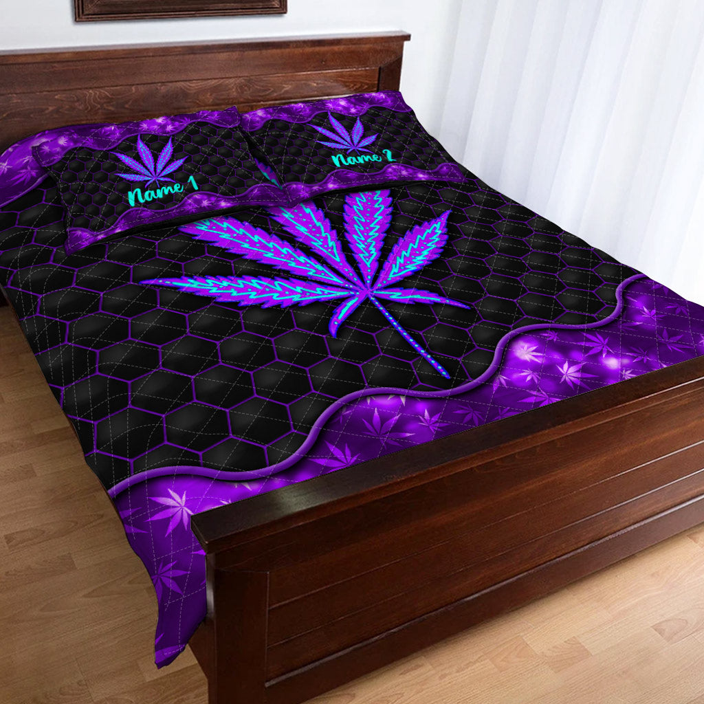 It's 420 Somewhere - Personalized Weed Quilt Set