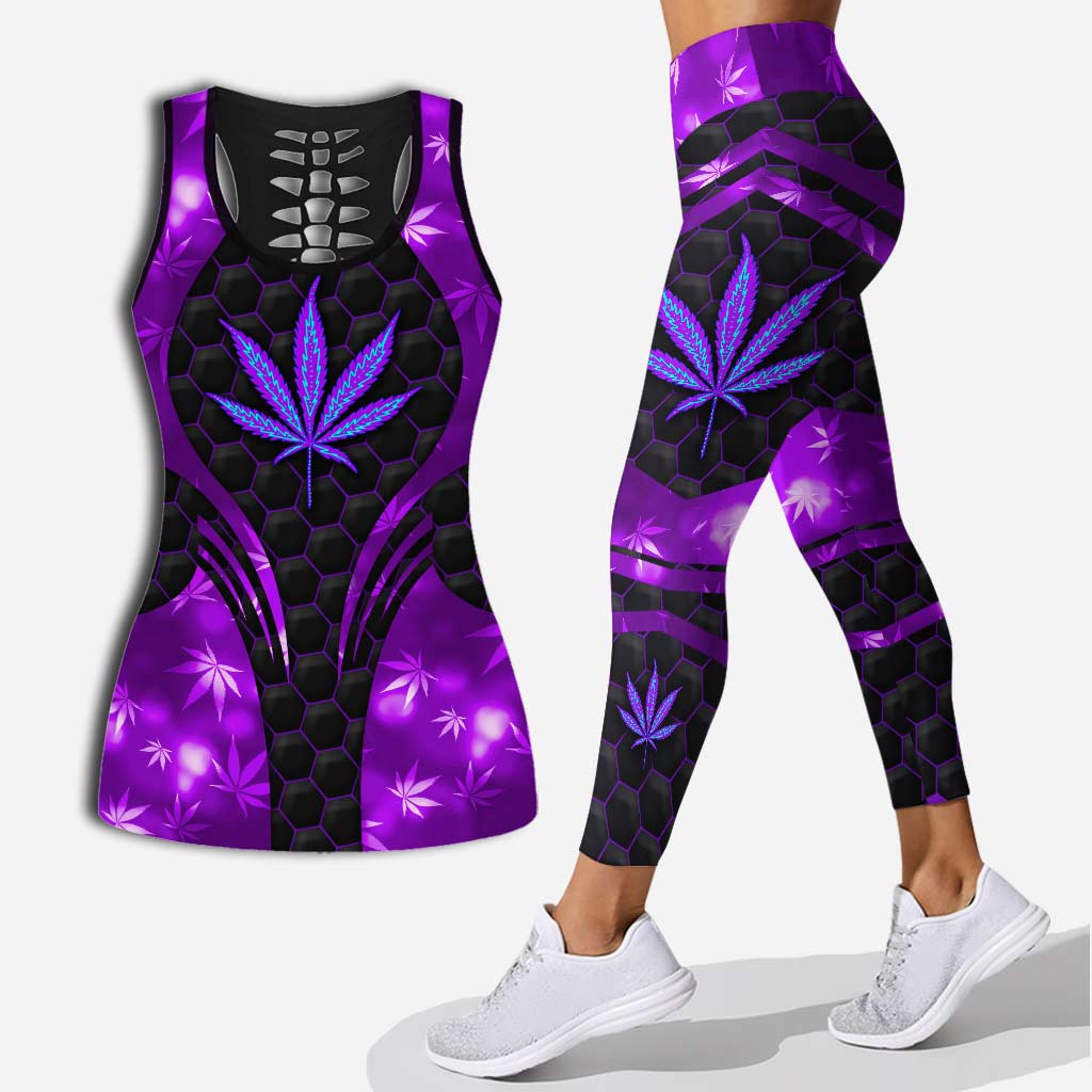 It's 420 Somewhere - Weed Hollow Tank Top and Leggings