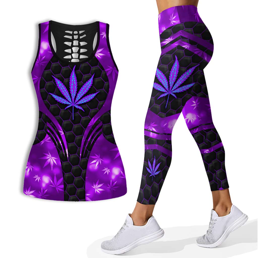 It's 420 Somewhere - Weed Hollow Tank Top and Leggings