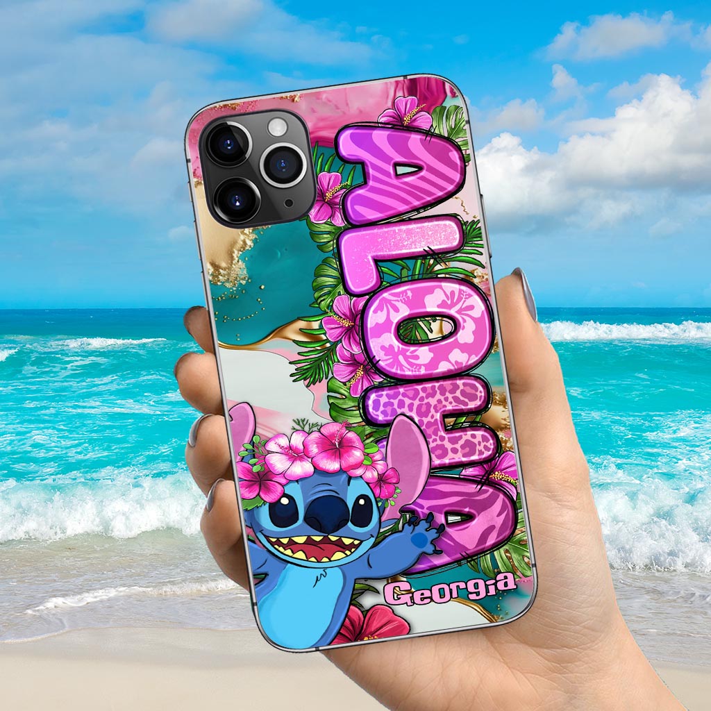 Ohana Tropical Colorful Leopard - Personalized Ohana Phone case