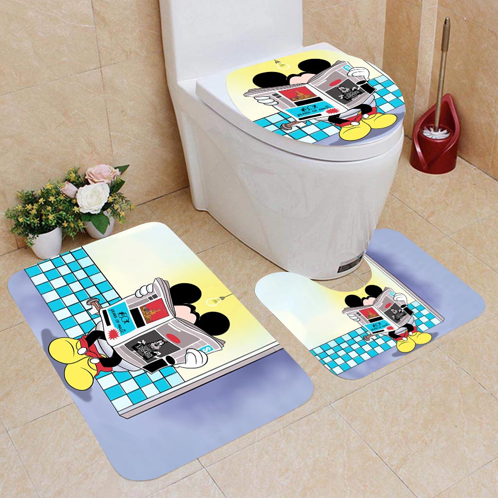 Hello Sweet Cheeks - Mouse 3 Pieces Bathroom Mats Set
