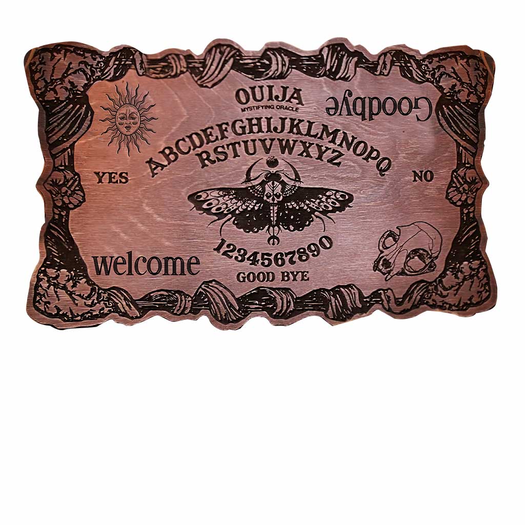 Ouija Welcome Goodbye - Witch Shaped Doormat