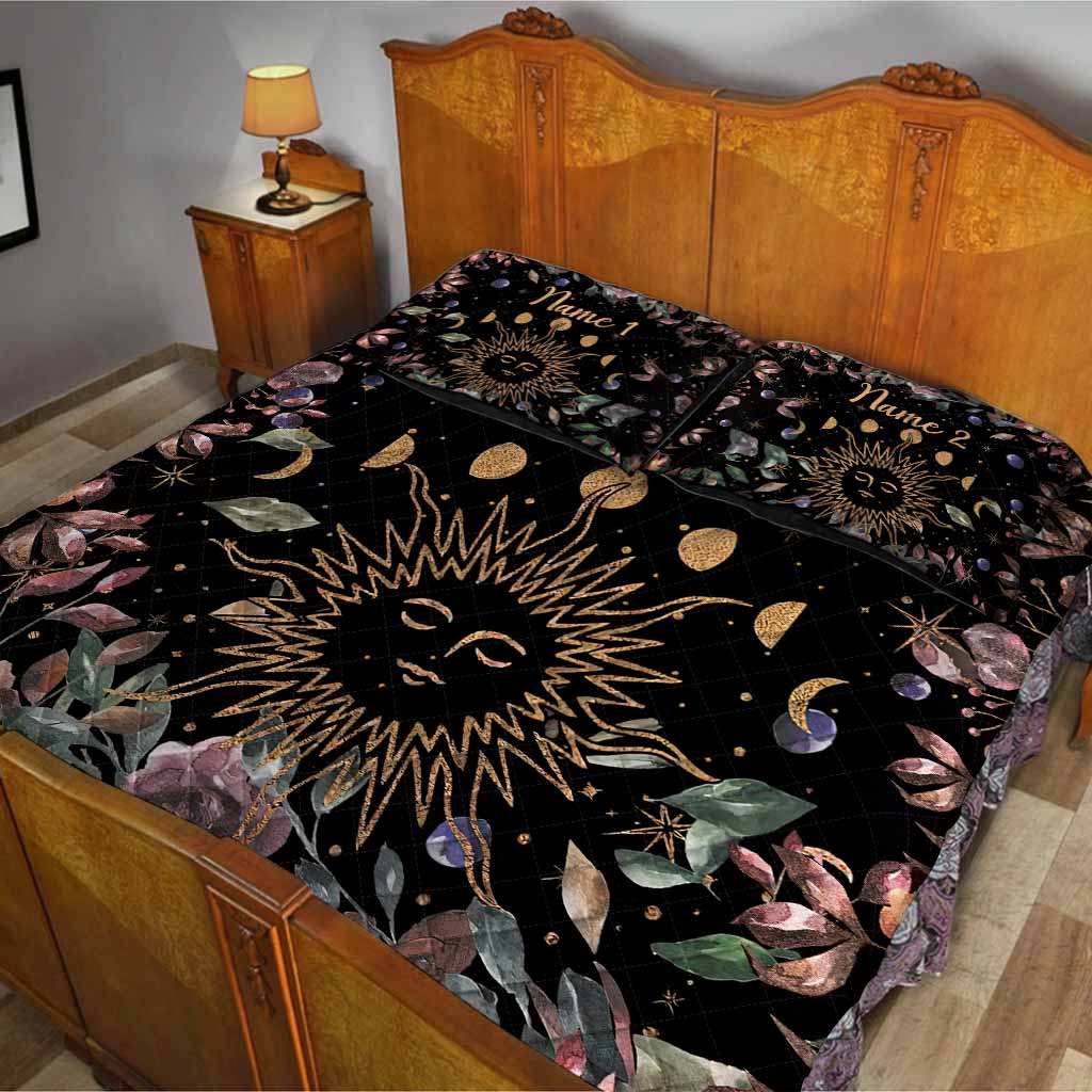 The Moon - Personalized Witch Quilt Set