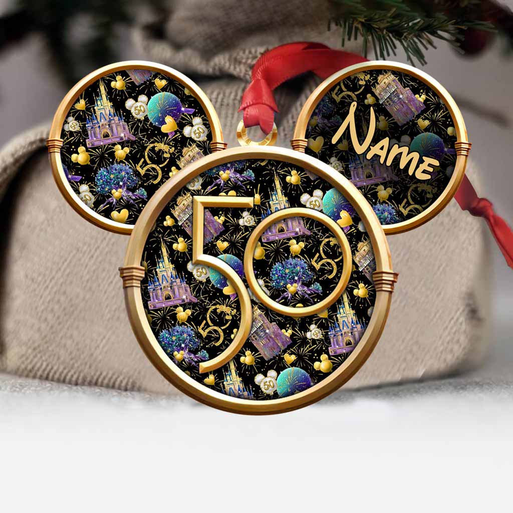 50 Years Of Magic - Personalized Mouse Ornament (Printed On Both Sides)