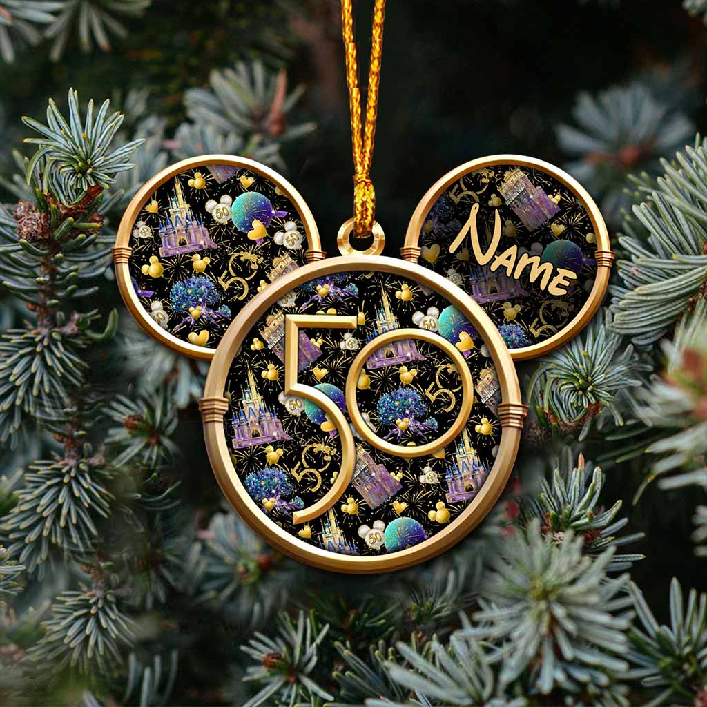 50 Years Of Magic - Personalized Mouse Ornament (Printed On Both Sides)