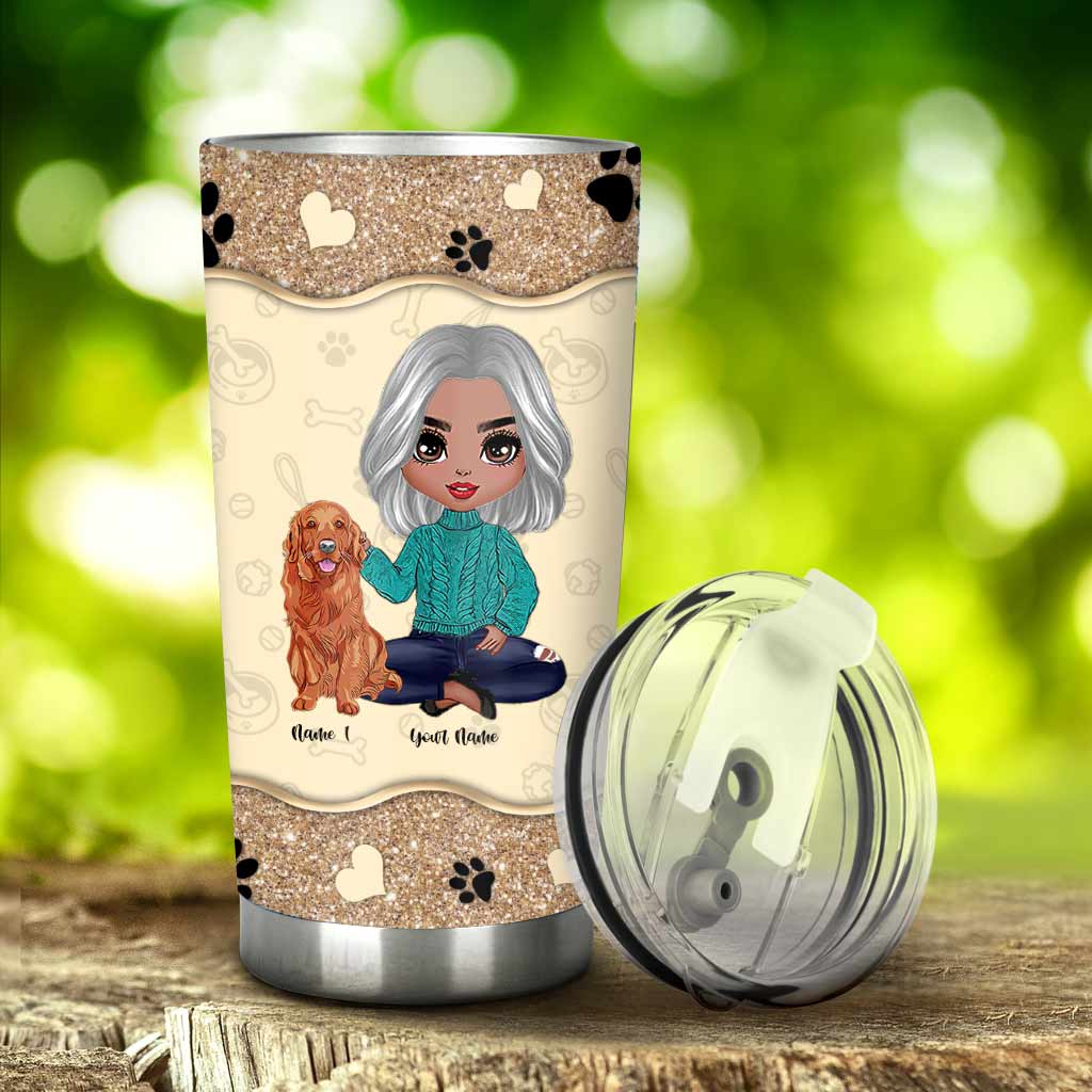 Dog Mom - Personalized  Tumbler