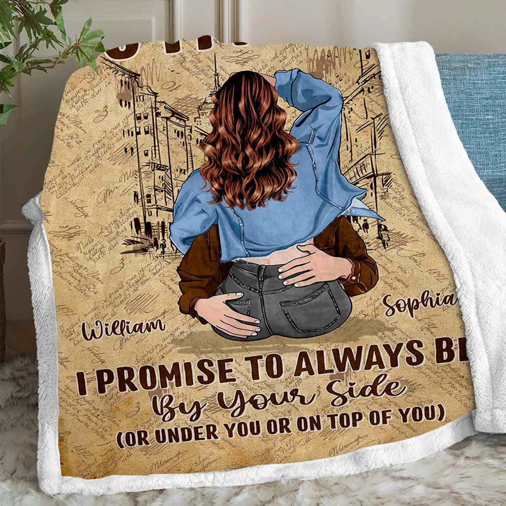 I Promise To Always Be By Your Side - Personalized Couple Couple Blanket